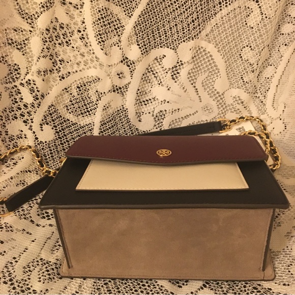 NWT Tory Burch Robinson Color-Block Double-Strap Convertible Shoulder Bag - Picture 11 of 14